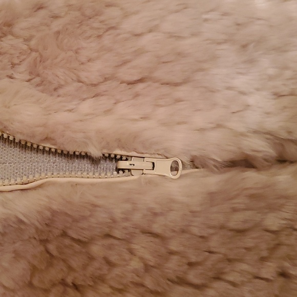 Adorable Reversible Fur, and Fabric Jacket - Picture 5 of 16